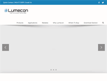 Tablet Screenshot of lumecon.com